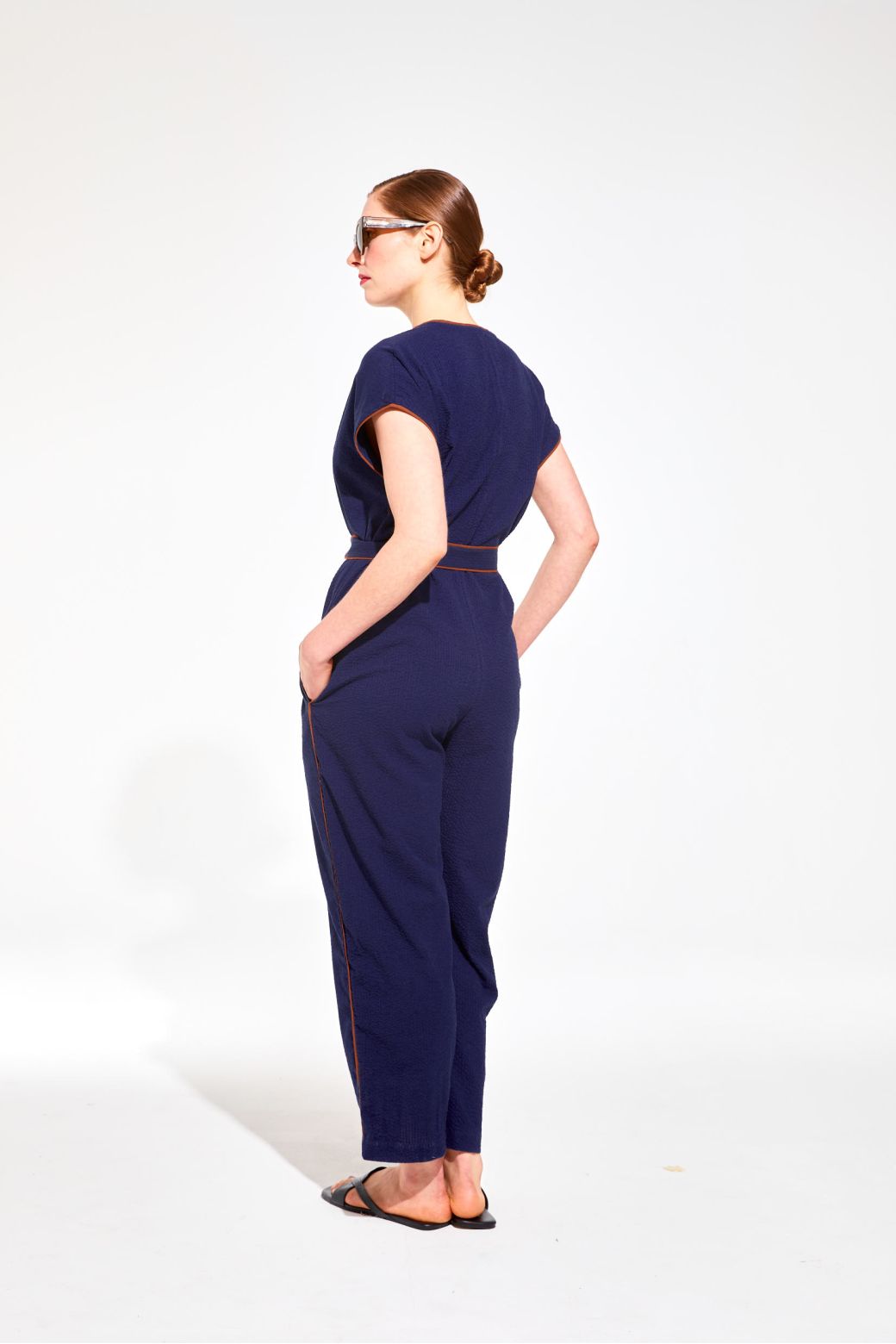 MESSINA TERRA INDIGO JUMPSUIT