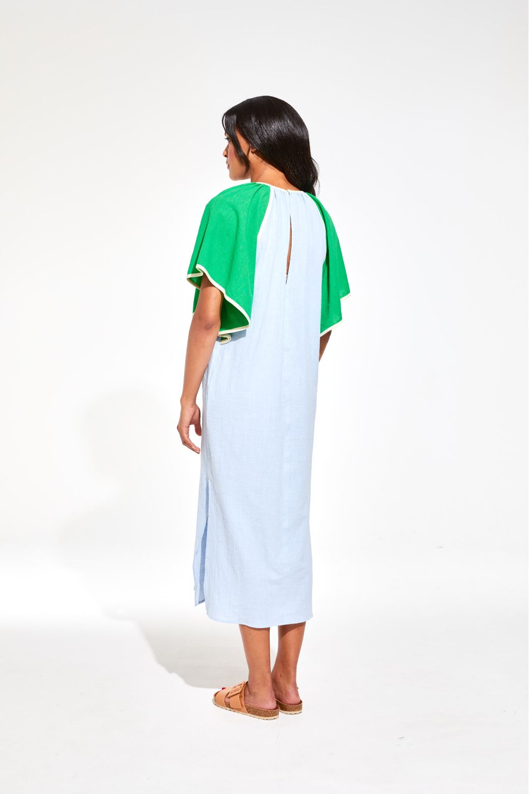 BETH ZEPHYR BLUE GREEN DRESS