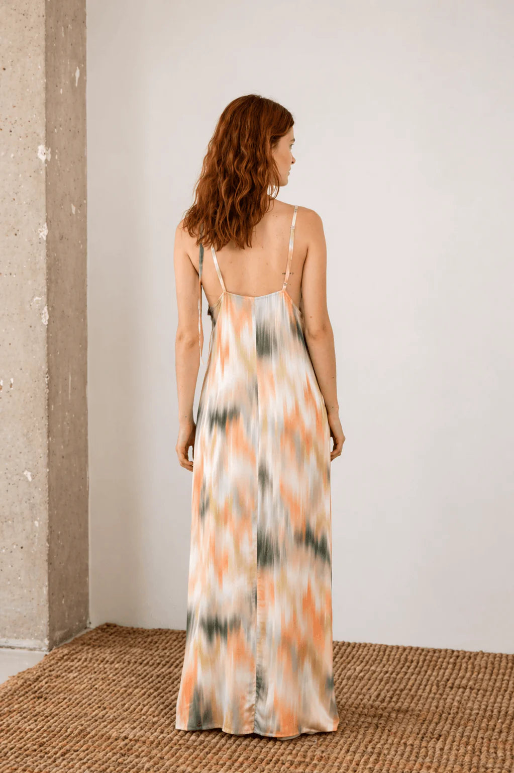 Printed Ecovero Viscose Maxi Dress