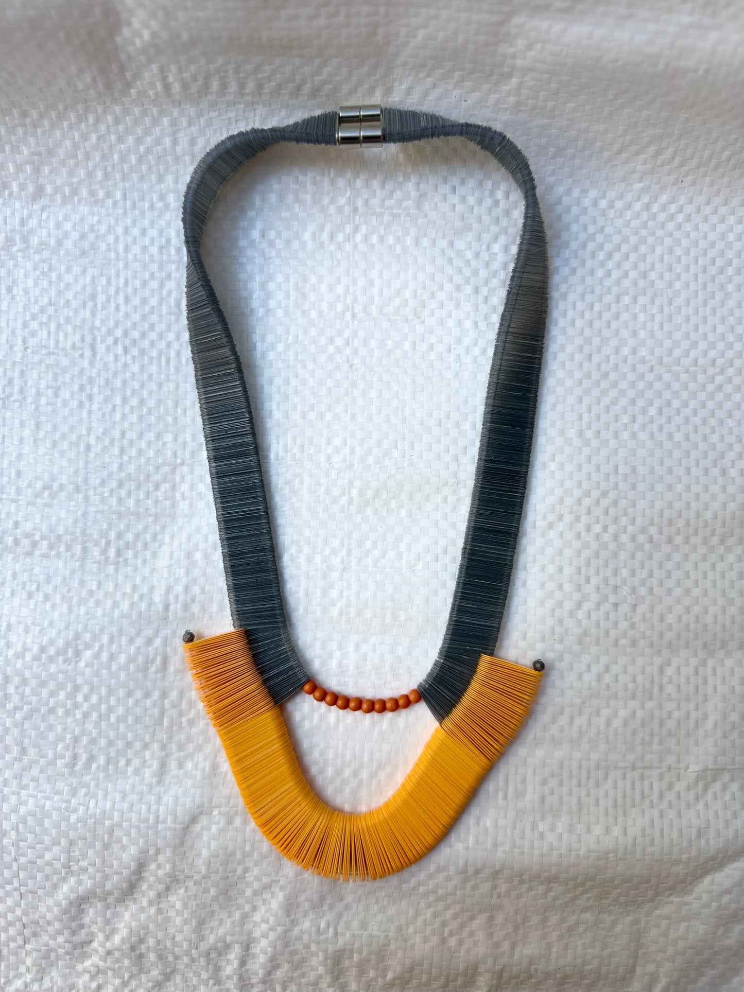 Misineza  peach collar neckace