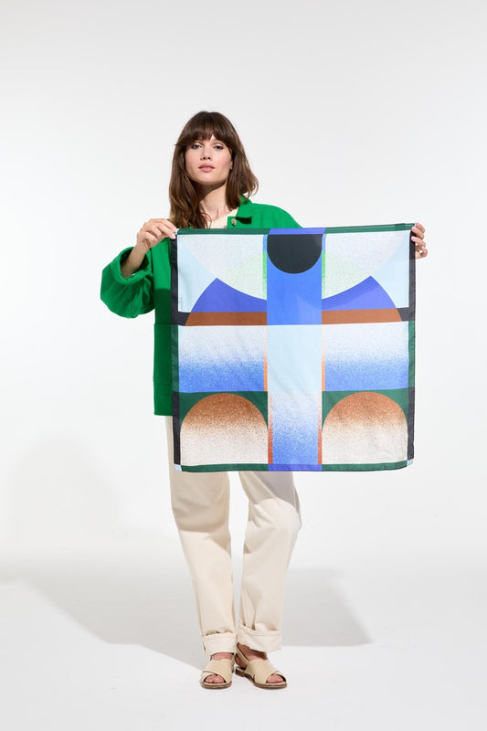 BLUE MOONLIGHT SQUARE SCARF