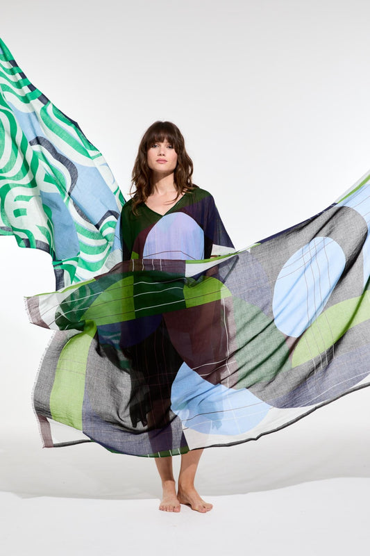 TEAL FORMA SCARF