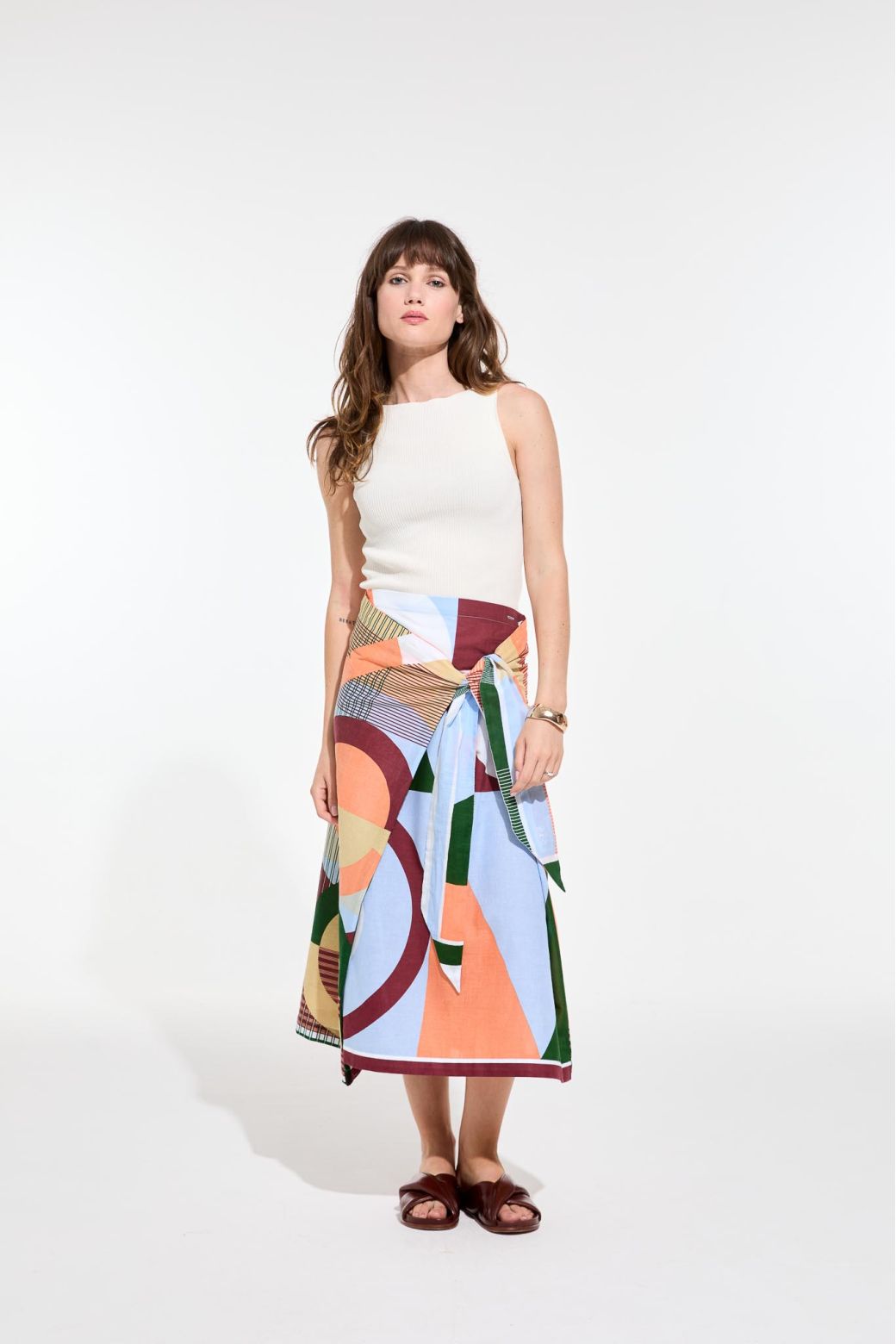 CORAL CLOUD OLGA REVE TA POESIE SKIRT