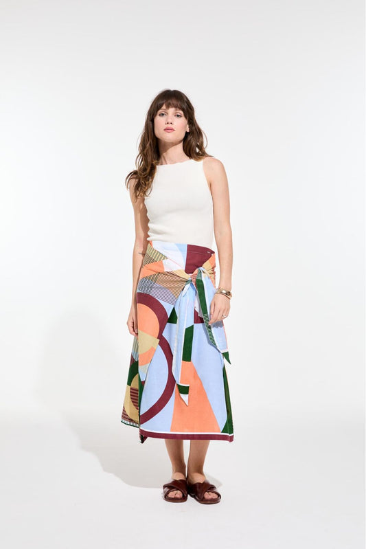 CORAL CLOUD OLGA REVE TA POESIE SKIRT