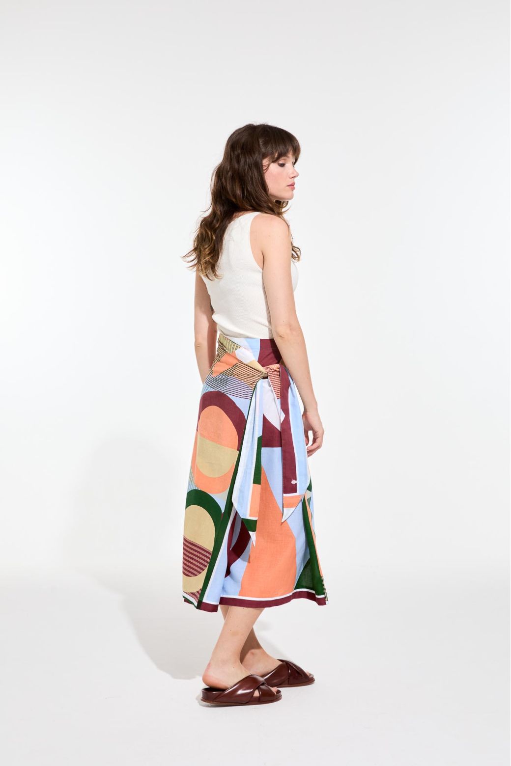 CORAL CLOUD OLGA REVE TA POESIE SKIRT