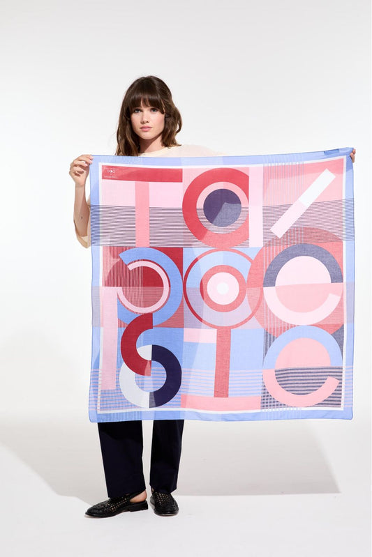 RED BLUE TAPOESIE SQUARE