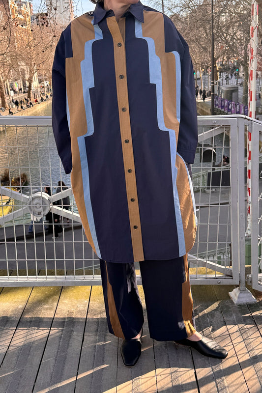 NAVY JACKEY CELESTE DRESS