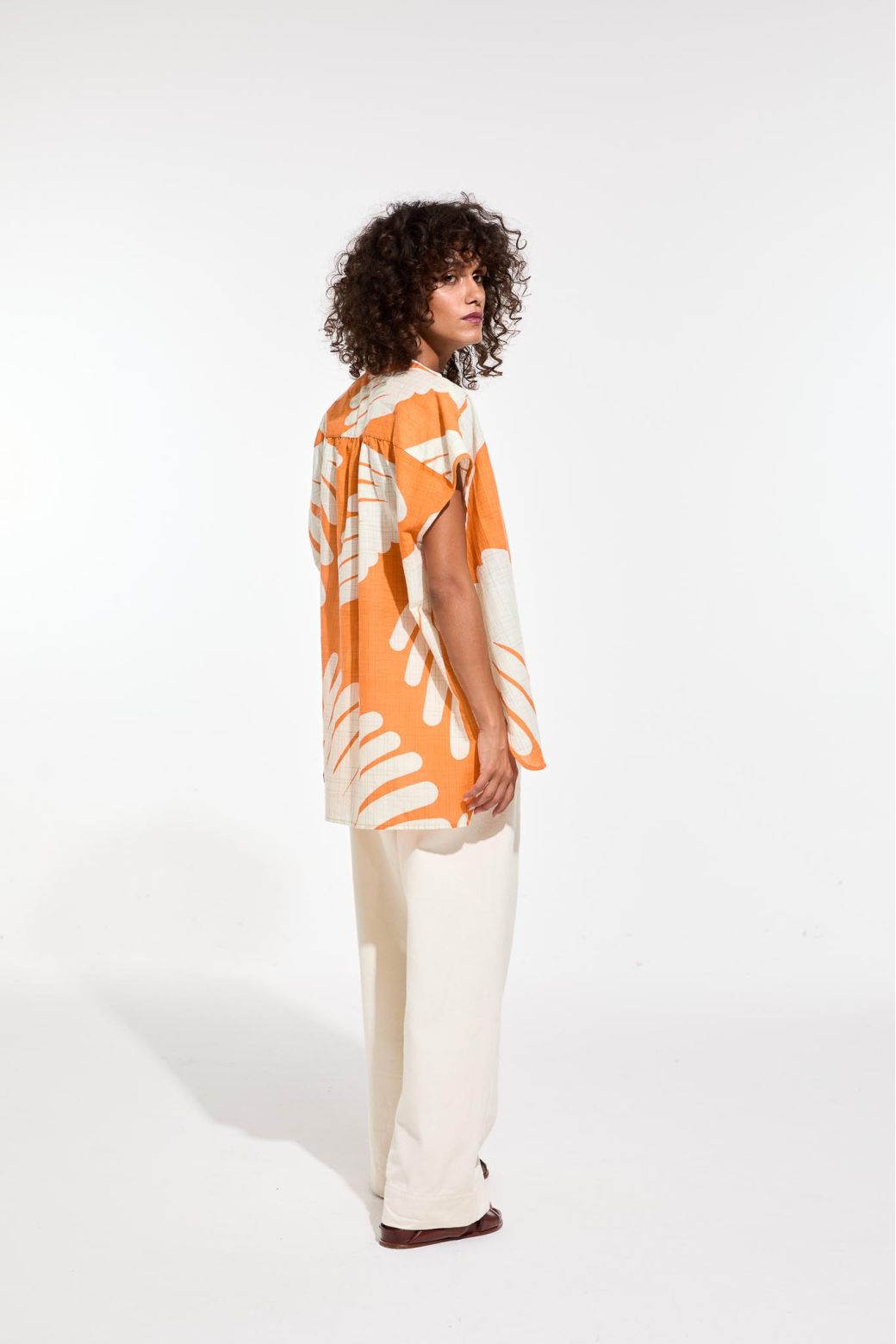 ORANGE ADELE PALMA TOP